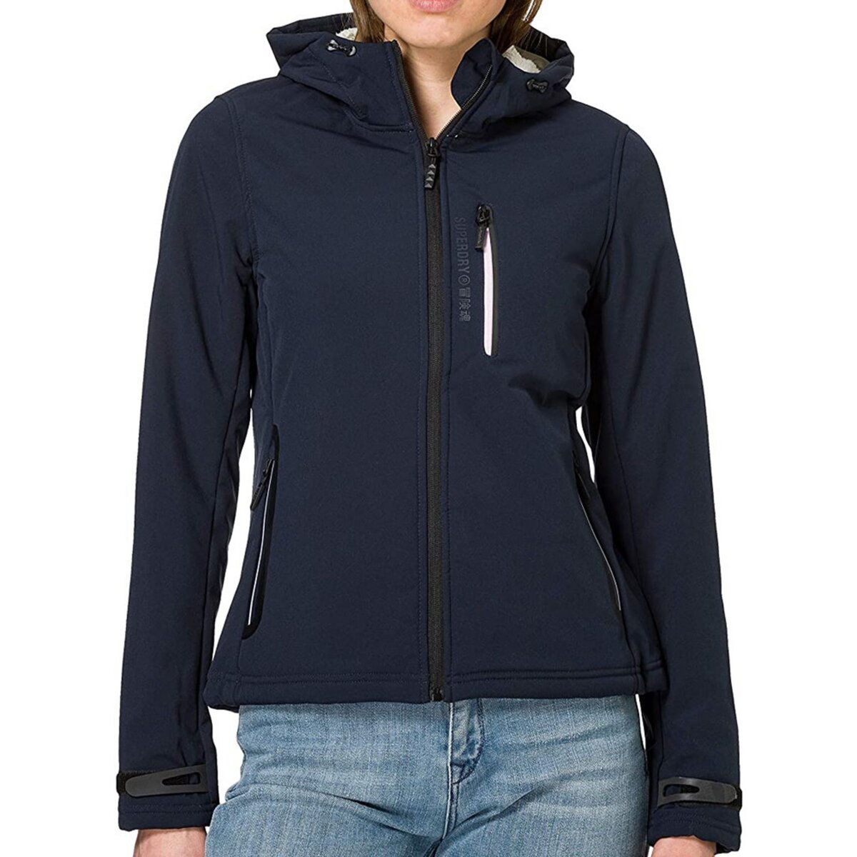 Veste superdry best sale femme bleu