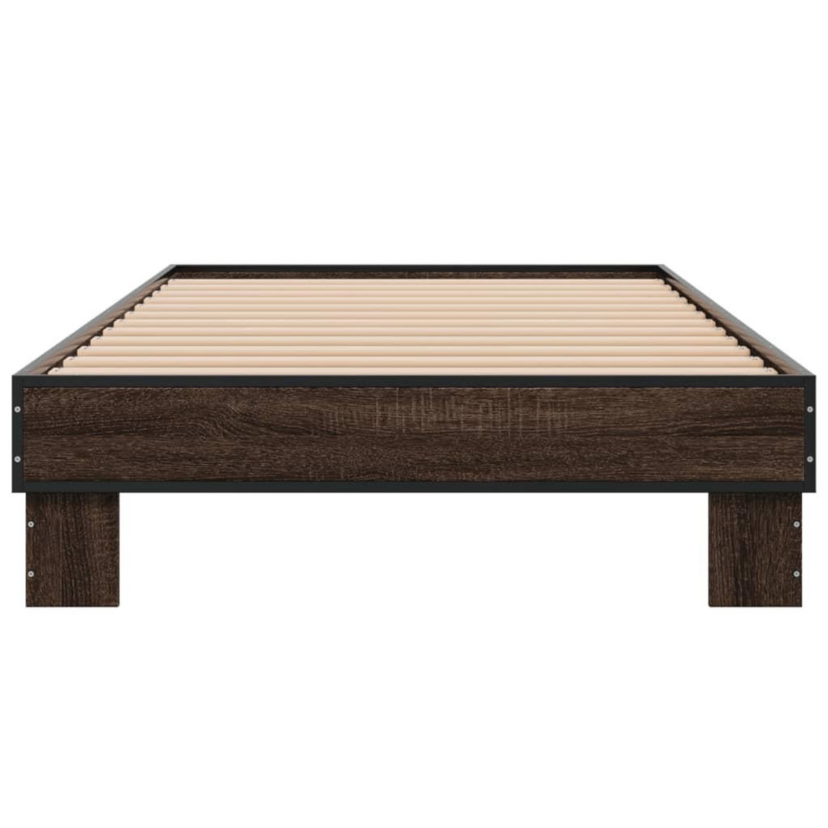 VIDAXL Cadre de lit sans matelas chene marron 75x190 cm