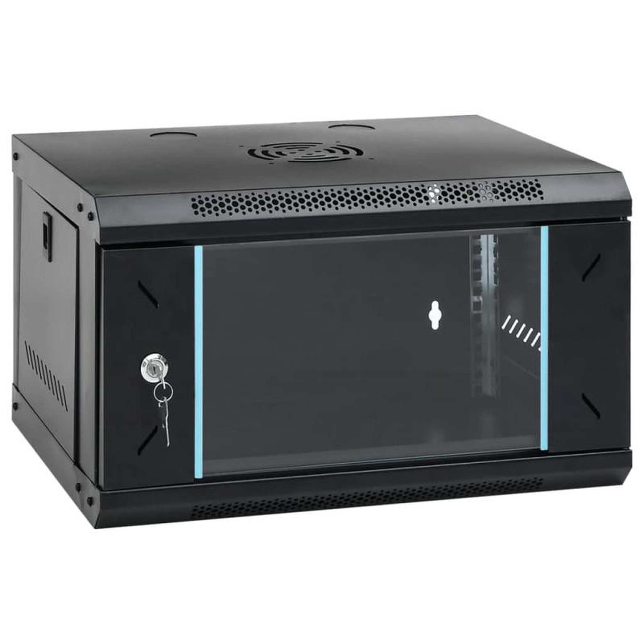 VIDAXL Coffret de réseau mural 6U 19 IP20 53x40x30 cm