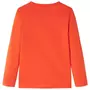 VIDAXL T-shirt enfants manches longues orange vif 140