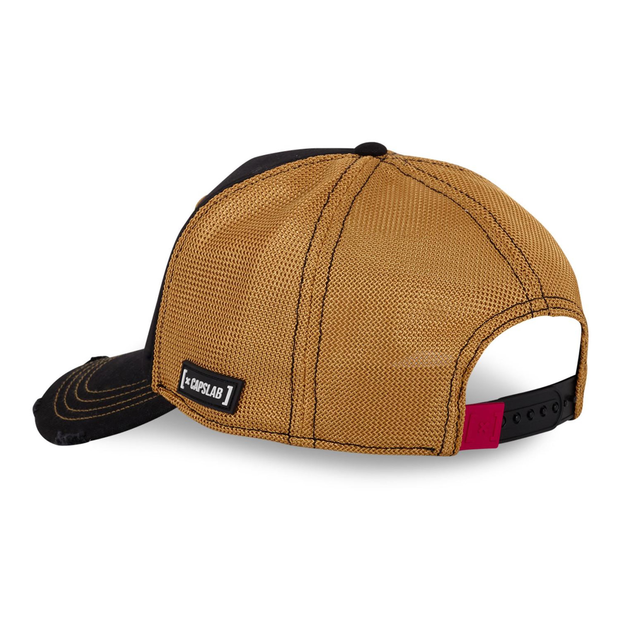 Voir la diapositive 4 : CAPSLAB Casquette trucker premium en bambou avec filet assassin's creed naoe