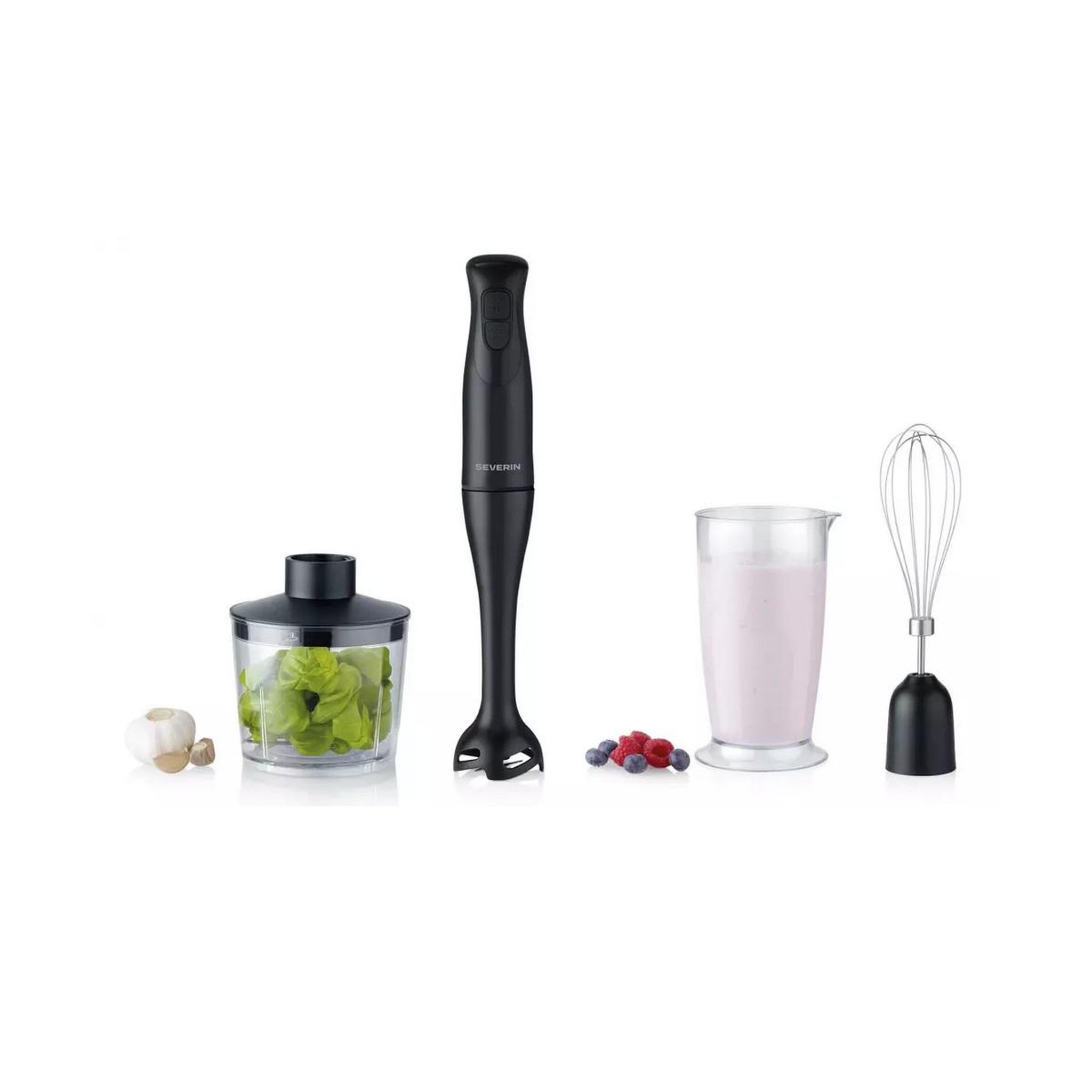 Voir la diapositive 2 : SEVERIN Mixeur plongeant 350w  82db 14000 tours/min - SM3762
