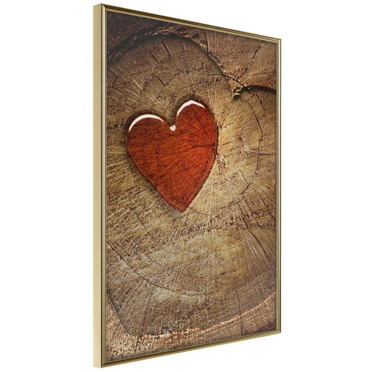 Paris Prix Affiche Murale Encadrée  Carved Heart