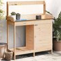 Voir la diapositive 1 : VIDAXL Table de rempotage avec armoire bois massif de sapin