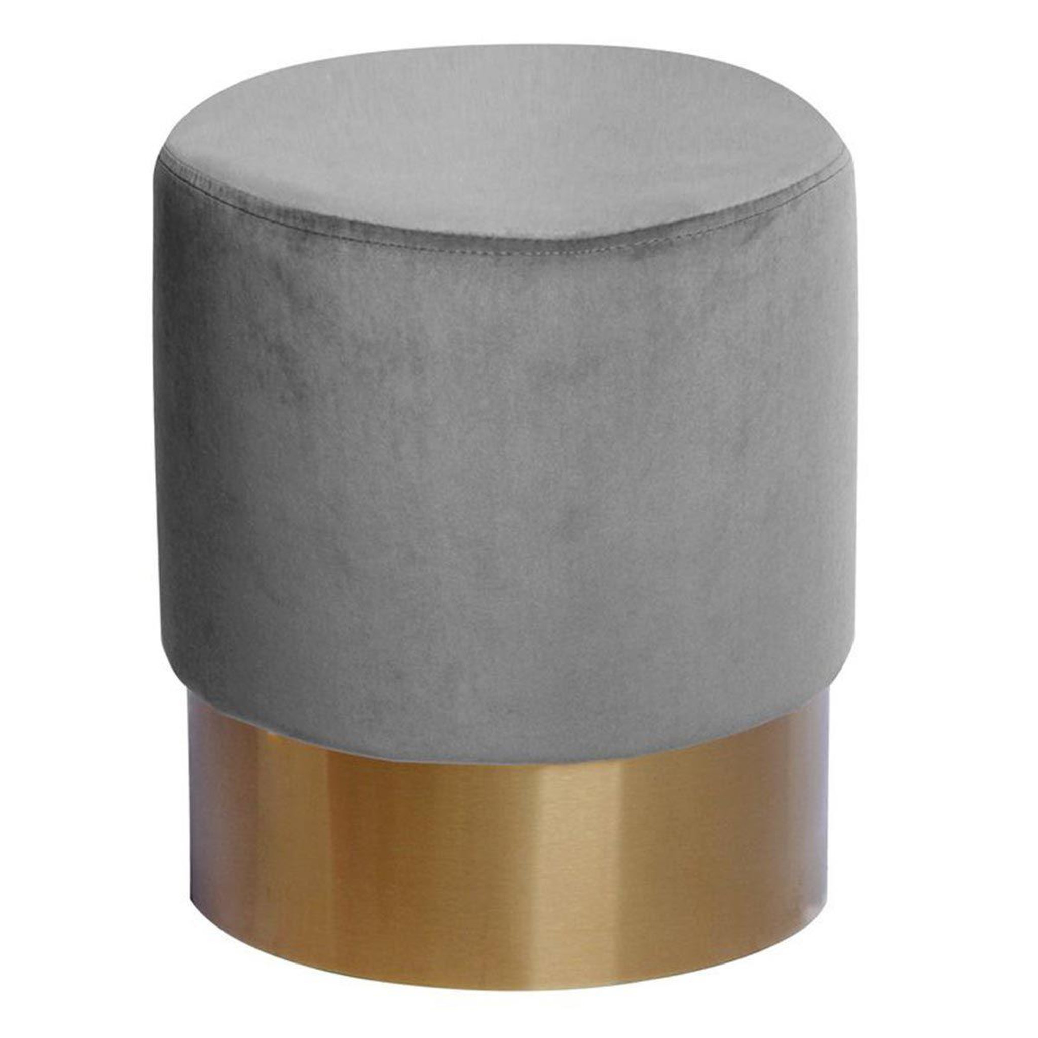 Paris Prix Pouf rond design  nano  42cm gris