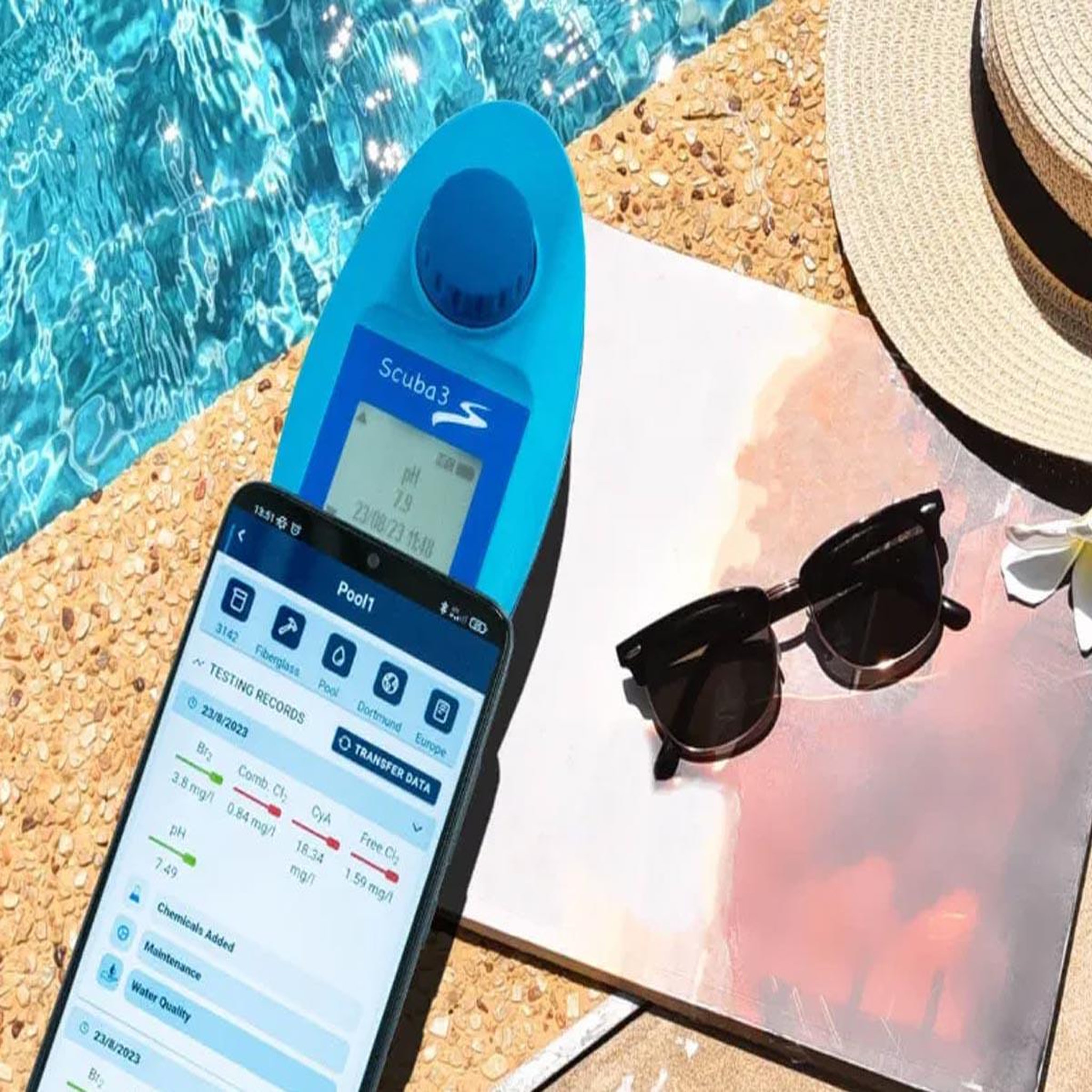 Voir la diapositive 6 : Lovibond Testeur électronique eau piscine scuba 3 s - lovibond