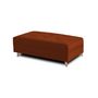 Voir la diapositive 4 : LISA DESIGN Rune - canapé d'angle - avec pouf d'appoint - 4 places - style scandinave - gauche