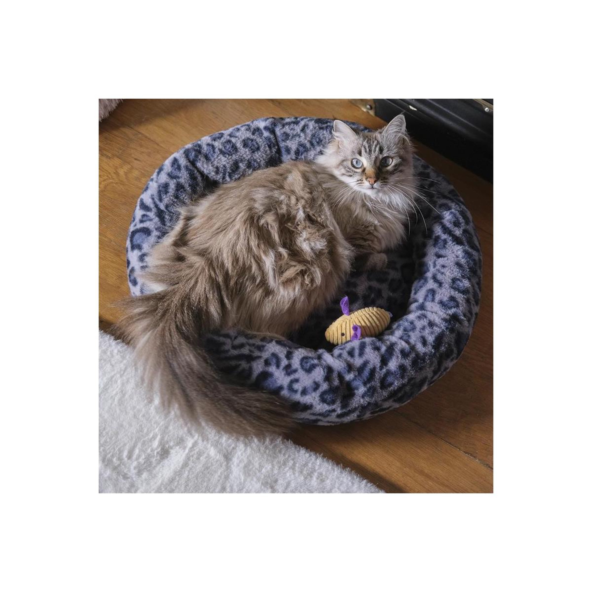Voir la diapositive 5 : The concept Factory Coussin Lit pour Animaux  Léopard  50cm Noir & Gris