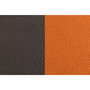 Voir la diapositive 4 : BJORN Sous-verre curve réversible - 6 pièces - Cuir recyclé orange et chocolat