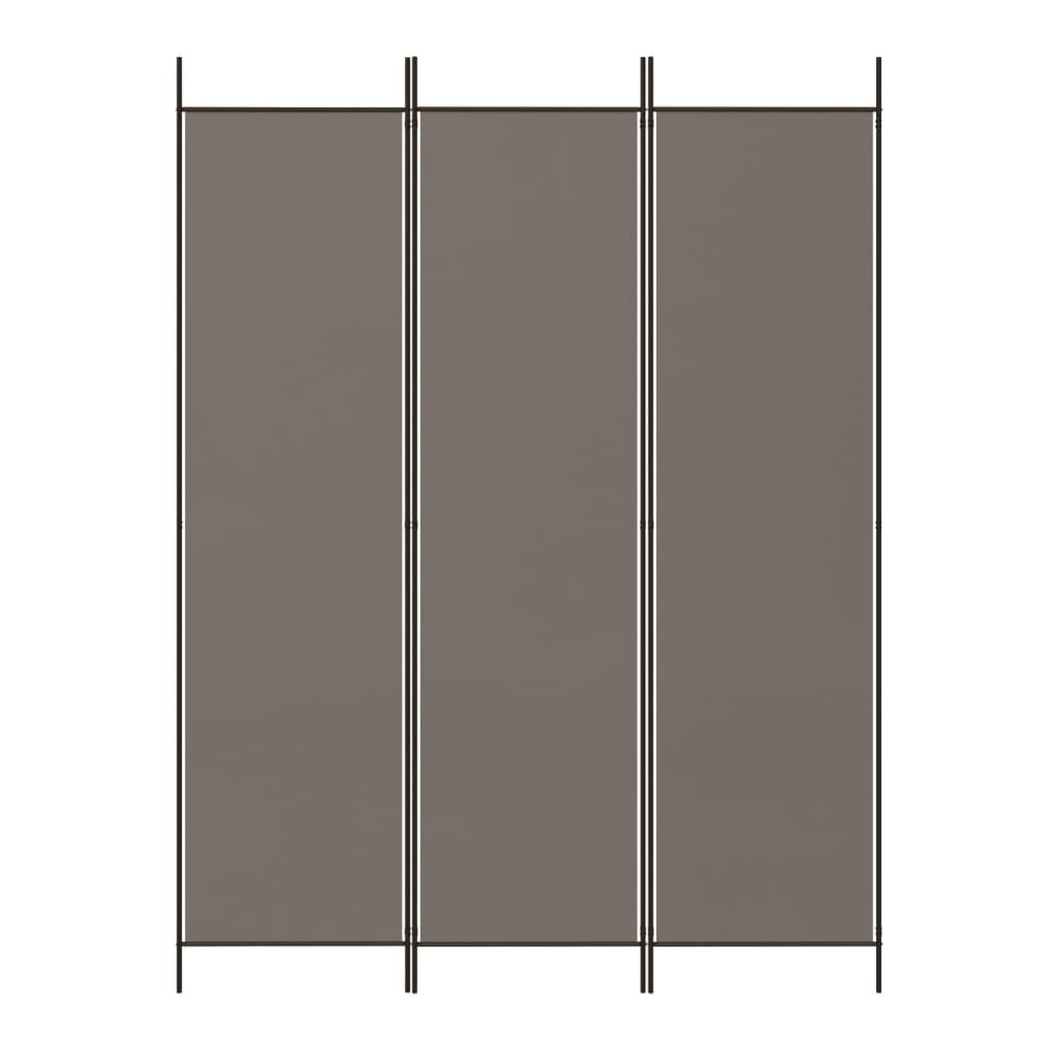 Voir la diapositive 3 : VIDAXL Cloison de separation 3 panneaux Anthracite 150x220 cm Tissu