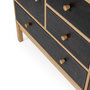Voir la diapositive 4 : Paris Prix Buffet 2 Portes & 3 Tiroirs  AbbeyWood  120cm Chêne & Noir