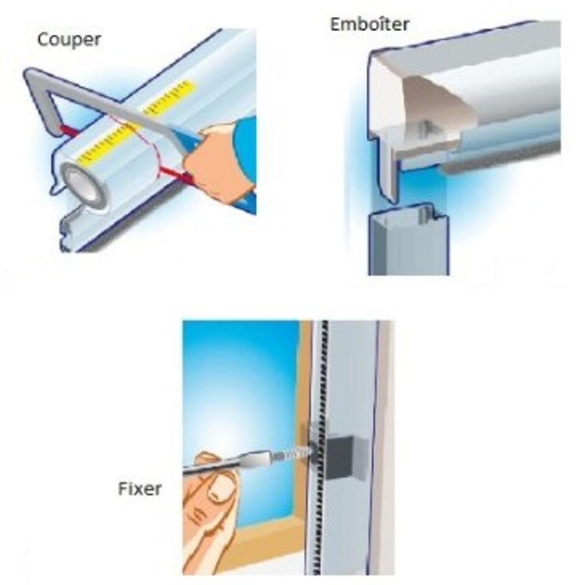Moustiquaire enroulable en PVC L125 x H160cm