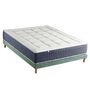 Voir la diapositive 1 : IDLITERIE Ensemble Matelas Ressort 7 zones + Mémoire de forme + Sommier KING STYLE Fabriqué en France