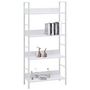 Voir la diapositive 2 : VIDAXL Bibliotheque a 4 niveaux blanc 60x27,6x124,5 cm bois ingenierie