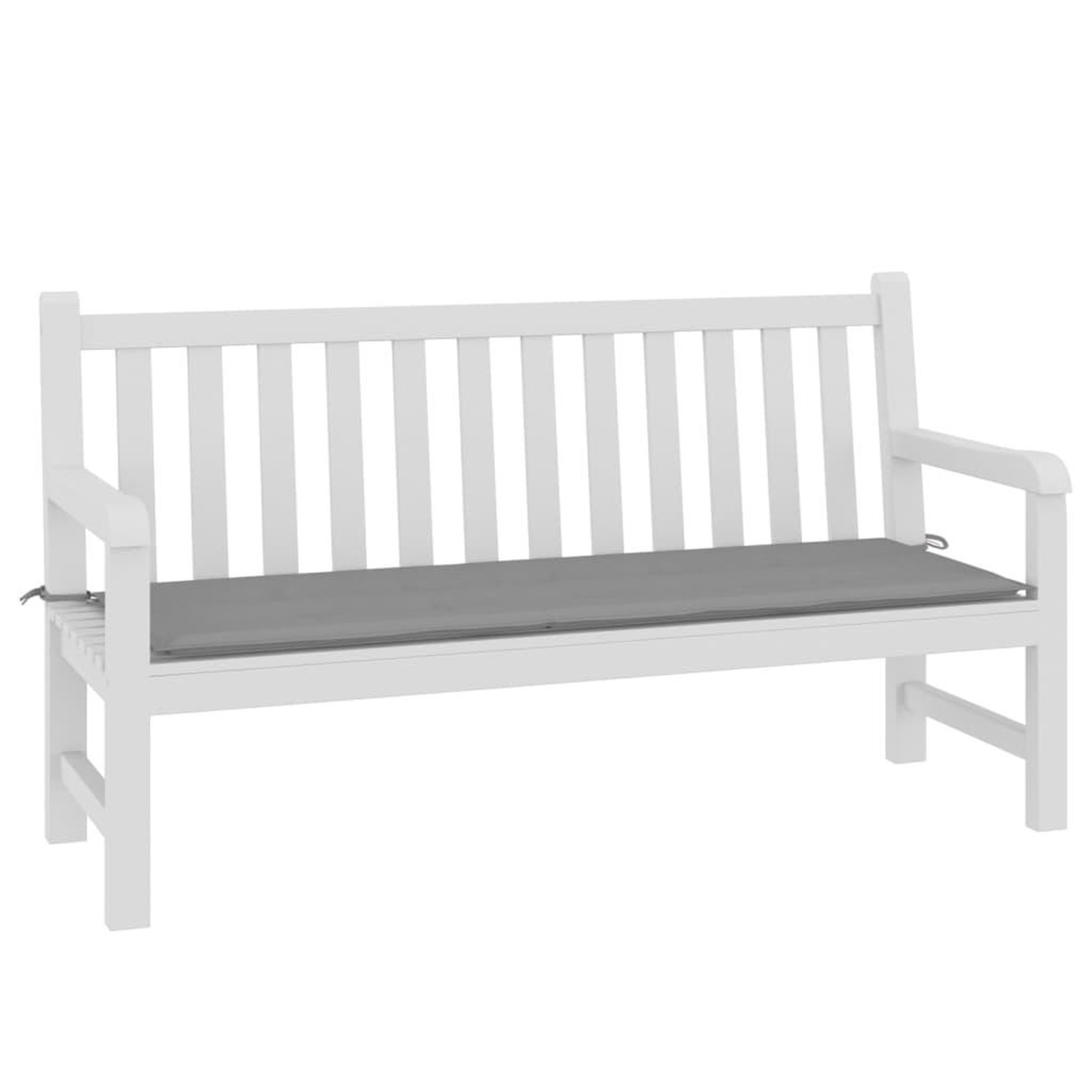 Voir la diapositive 3 : VIDAXL Coussin de banc de jardin gris 150x50x3 cm tissu oxford