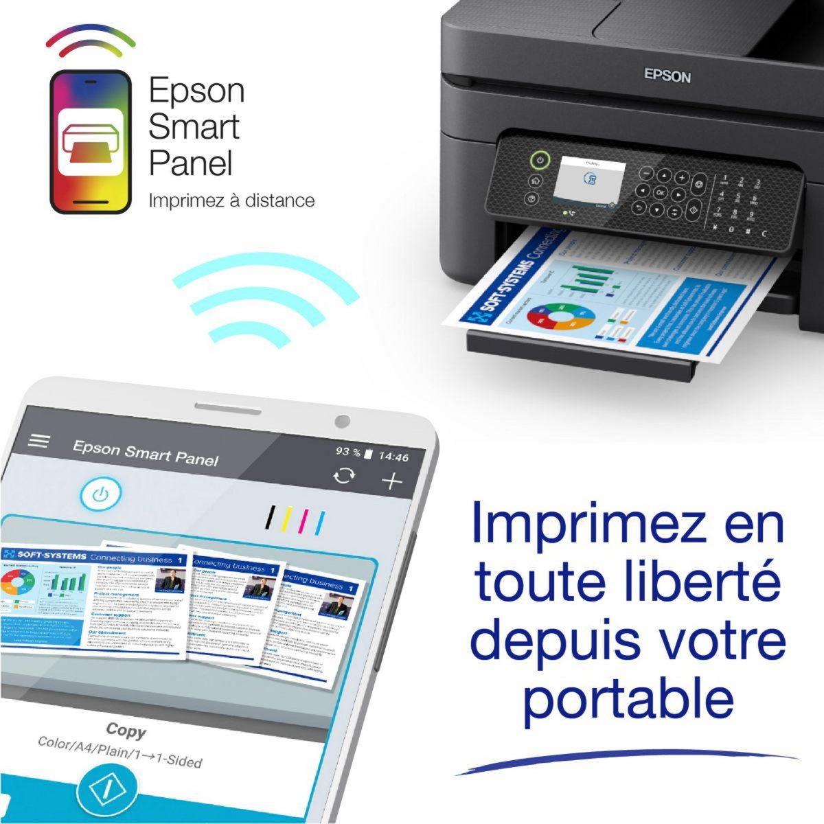 Epson Imprimante jet d'encre WorkForce WF-2950DWF