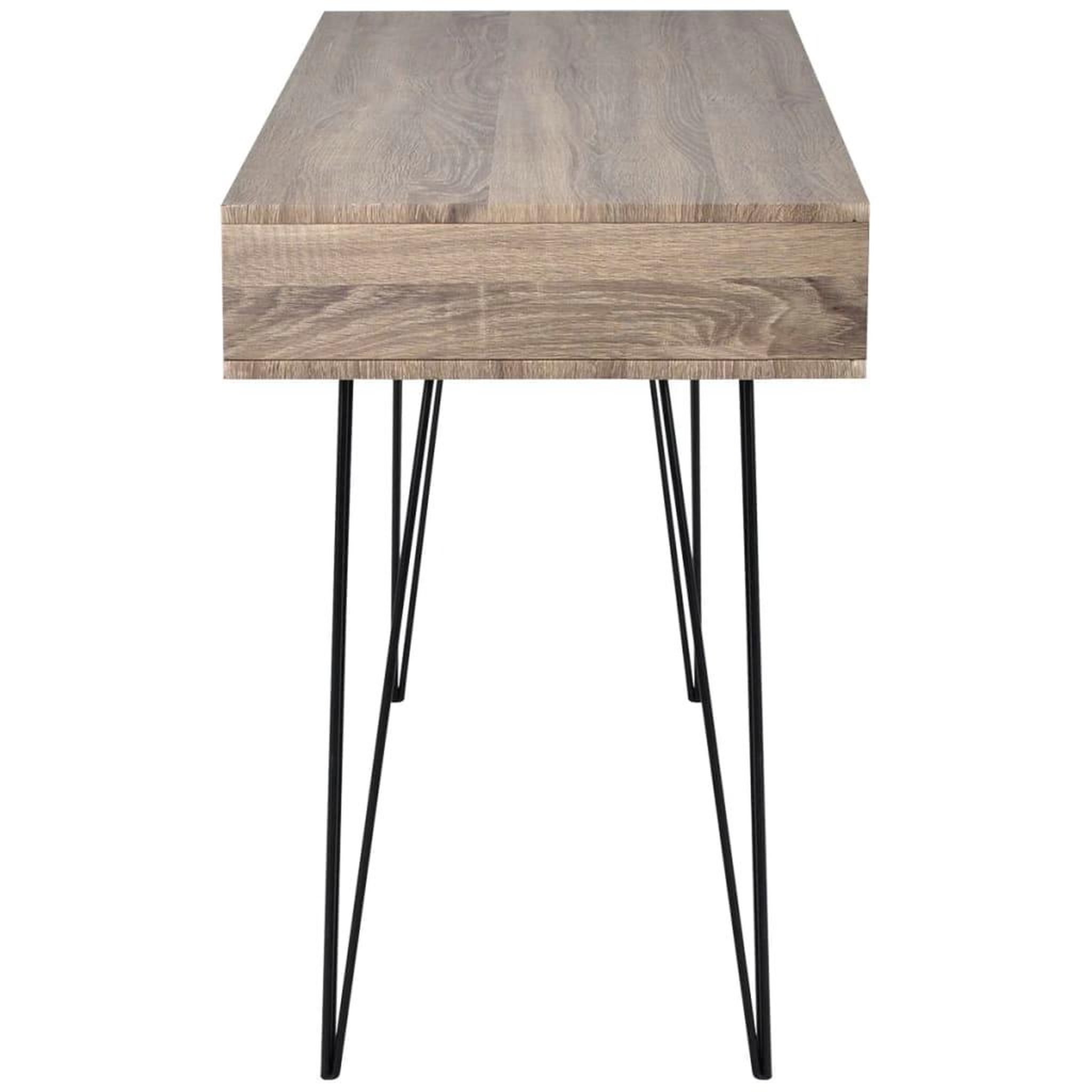 Voir la diapositive 3 : VIDAXL Bureau avec 2 compartiments gris