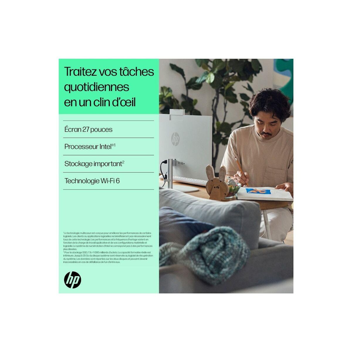 HP Ordinateur tout-en-un 27-cr0008nf