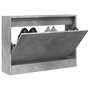 Voir la diapositive 1 : VIDAXL Armoire a chaussures gris beton 80x21x57 cm bois d'ingenierie