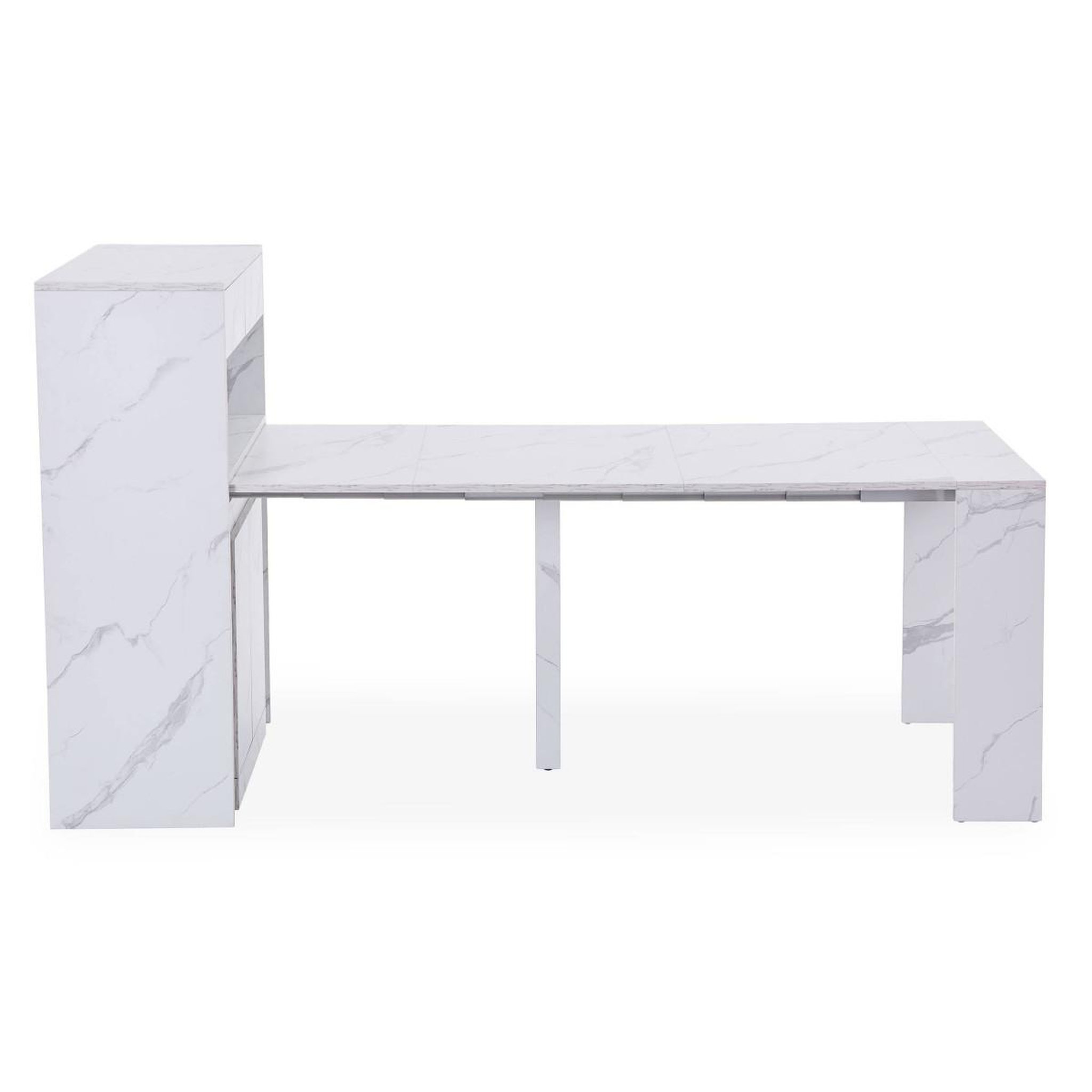 Voir la diapositive 4 : Paris Prix Console extensible  malavita  40-176cm blanc
