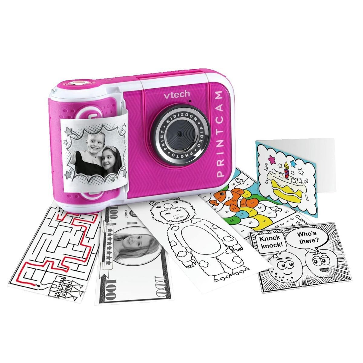 VTECH Appareil photo instantané enfant VTech Kidizoom Print Cam Rose