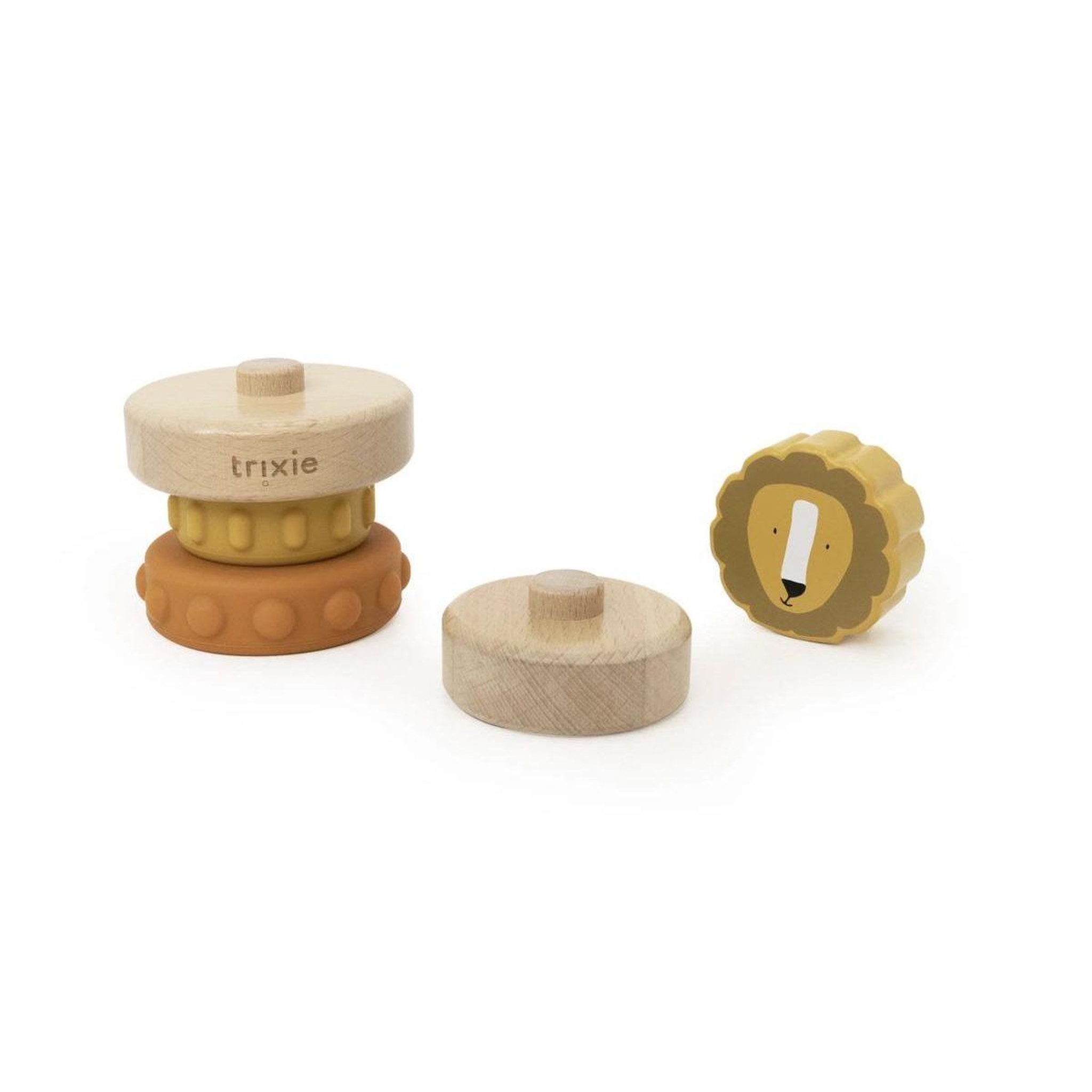 Voir la diapositive 2 : Trixie Tour a empiler bois et silicone - mr lion