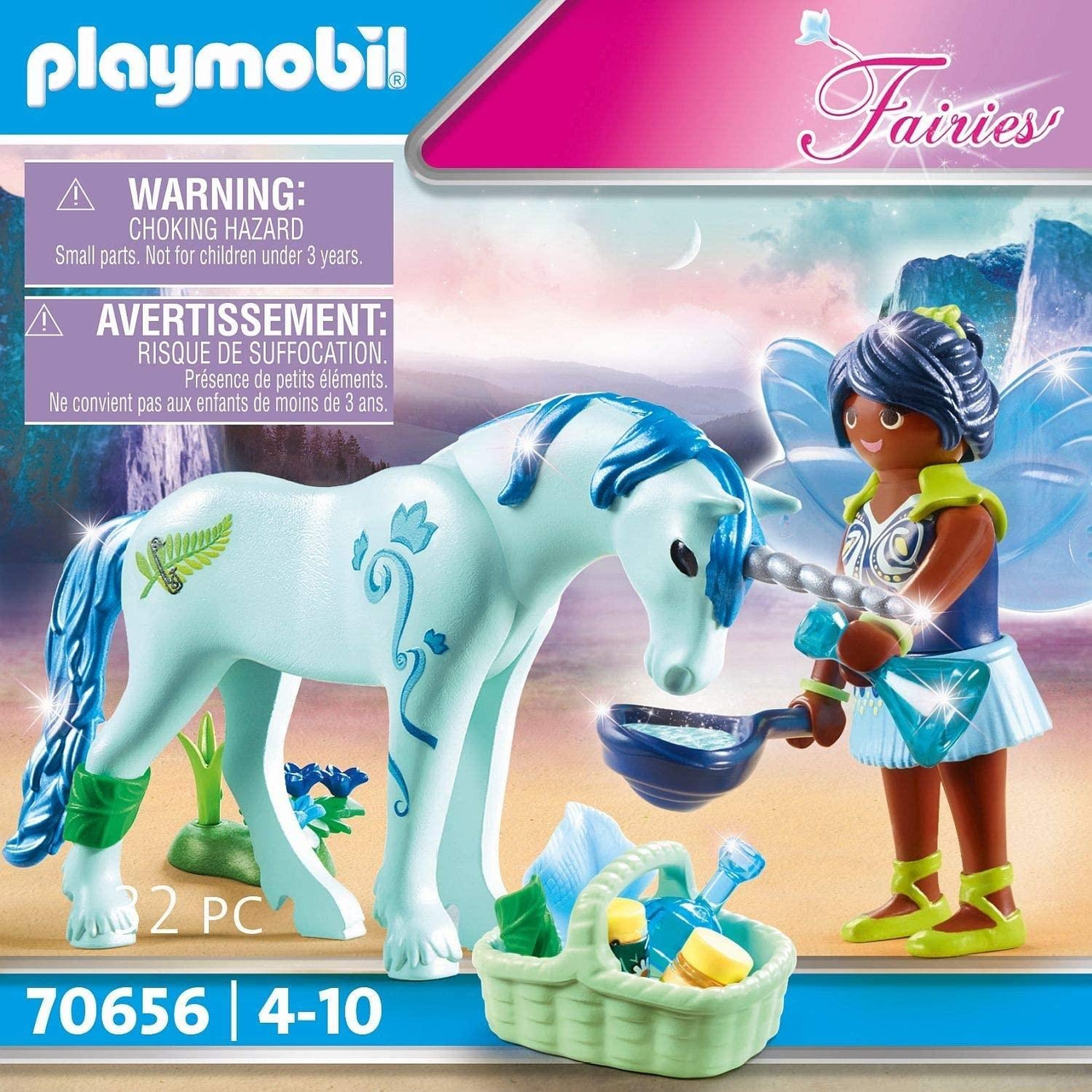 Voir la diapositive 3 : PLAYMOBIL Fairies Licorne avec fée médicinale