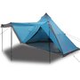 Voir la diapositive 2 : VIDAXL Tente familiale tipi 6 personnes bleu impermeable