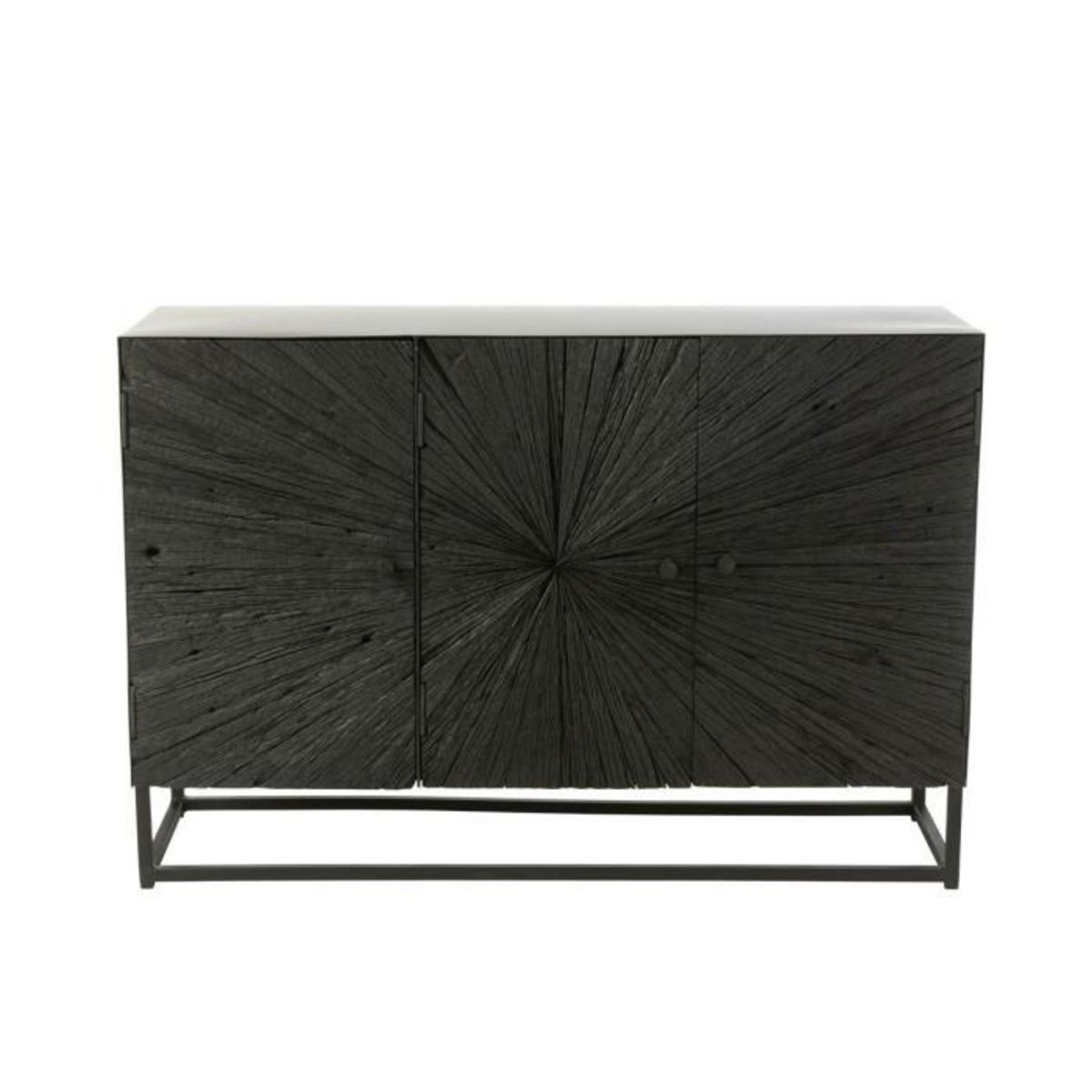 Paris Prix Buffet 3 Portes en Bois  Shanil  120cm Noir
