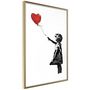 Voir la diapositive 1 : Paris Prix Affiche Murale Encadrée  Banksy Girl with Balloon II