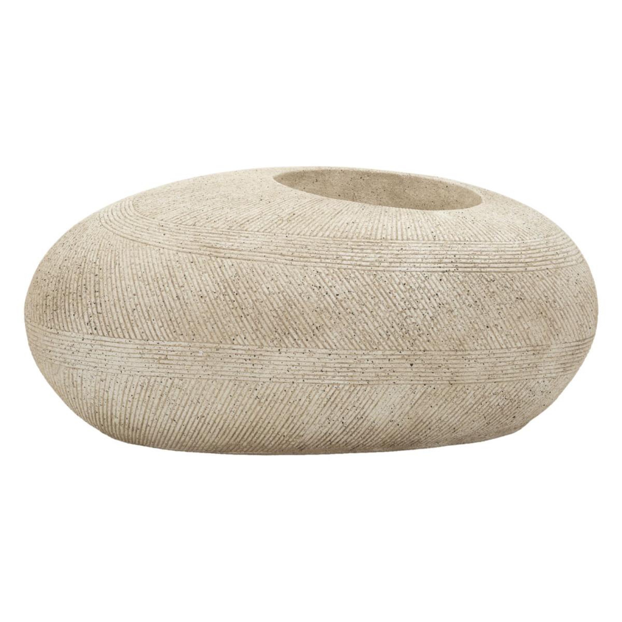 Paris Prix Cache-pot effet pierre  stone  78cm gris