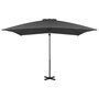 Voir la diapositive 2 : VIDAXL Parasol de jardin en porte-a-faux et poteau en aluminium