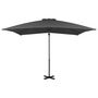 Voir la diapositive 2 : VIDAXL Parasol de jardin en porte-a-faux et poteau en aluminium