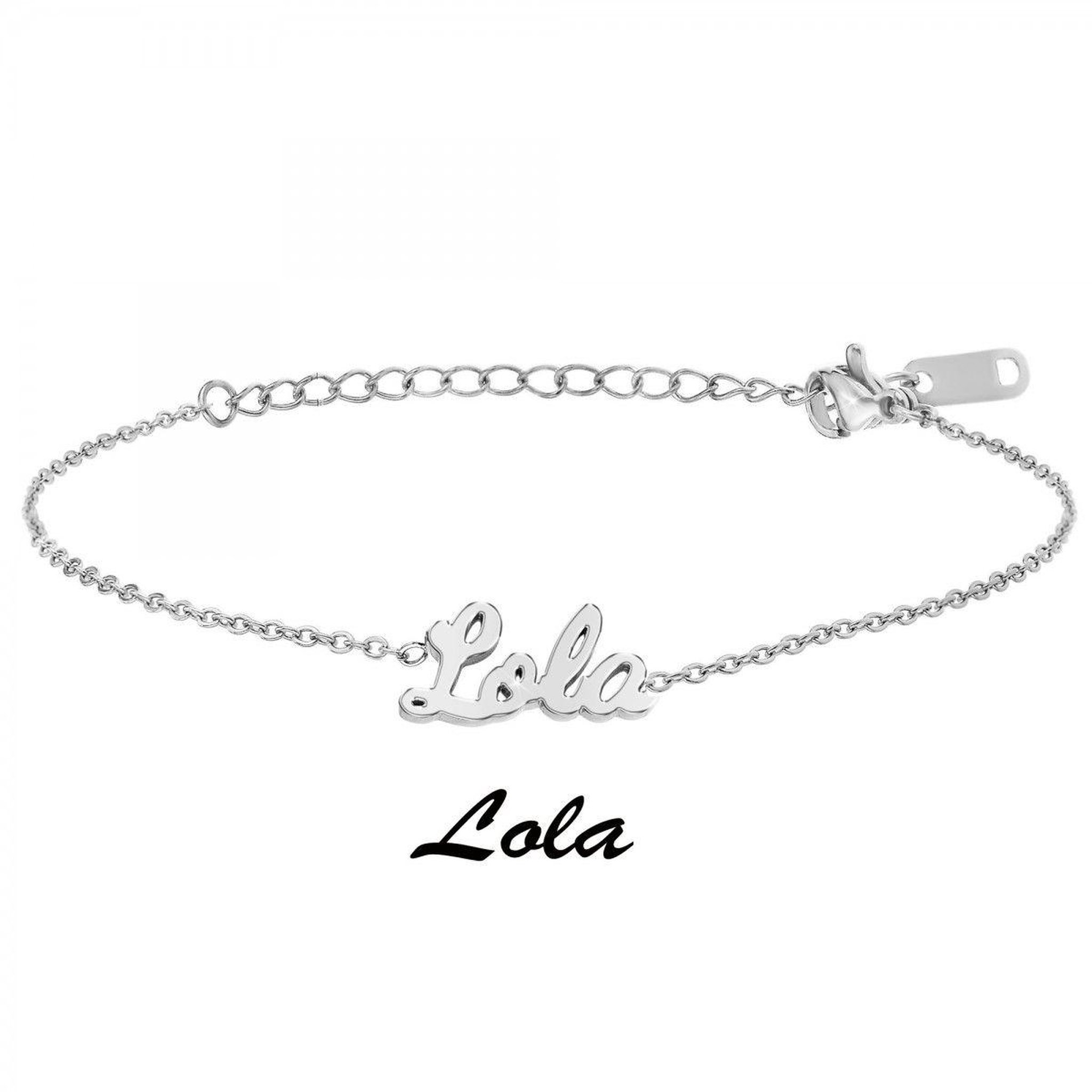 Voir la diapositive 3 : SC CRYSTAL Lola - Bracelet prénom