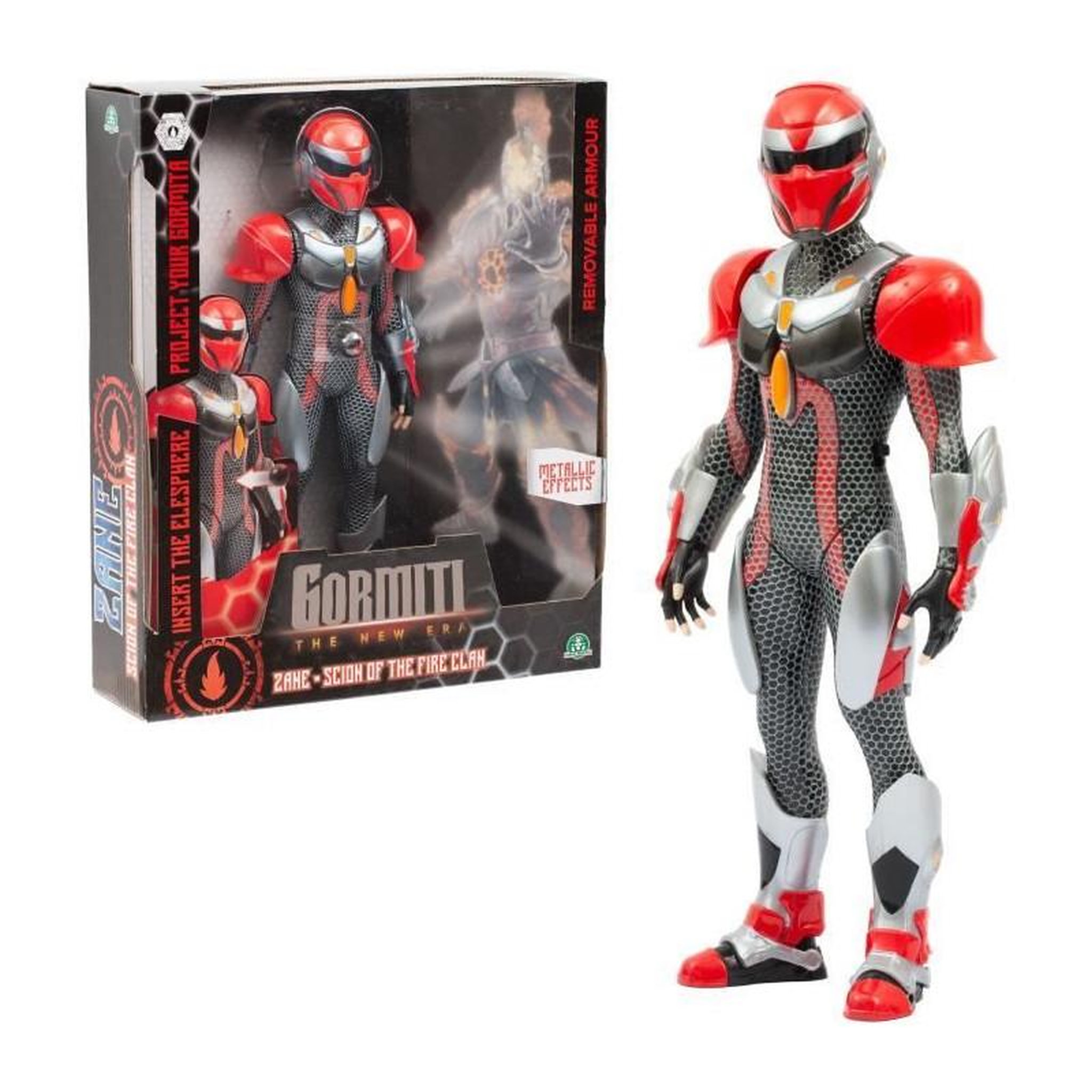 Voir la diapositive 5 : GENERIQUE Figurine articulée - GORMITI - Scion avec projecteur Feu - Zane - 27 cm - a partir de 4 ans - GRV053
