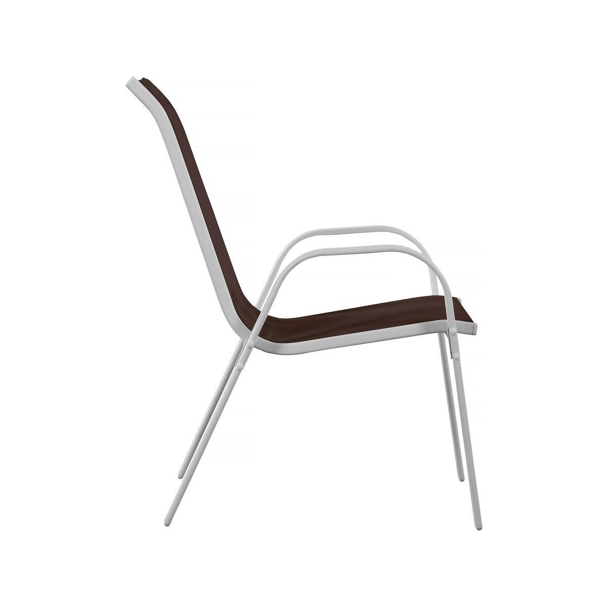 Habitat et Jardin Fauteuil jardin Textilène  Cordoba  - Phoenix - Taupe - Lot de 2