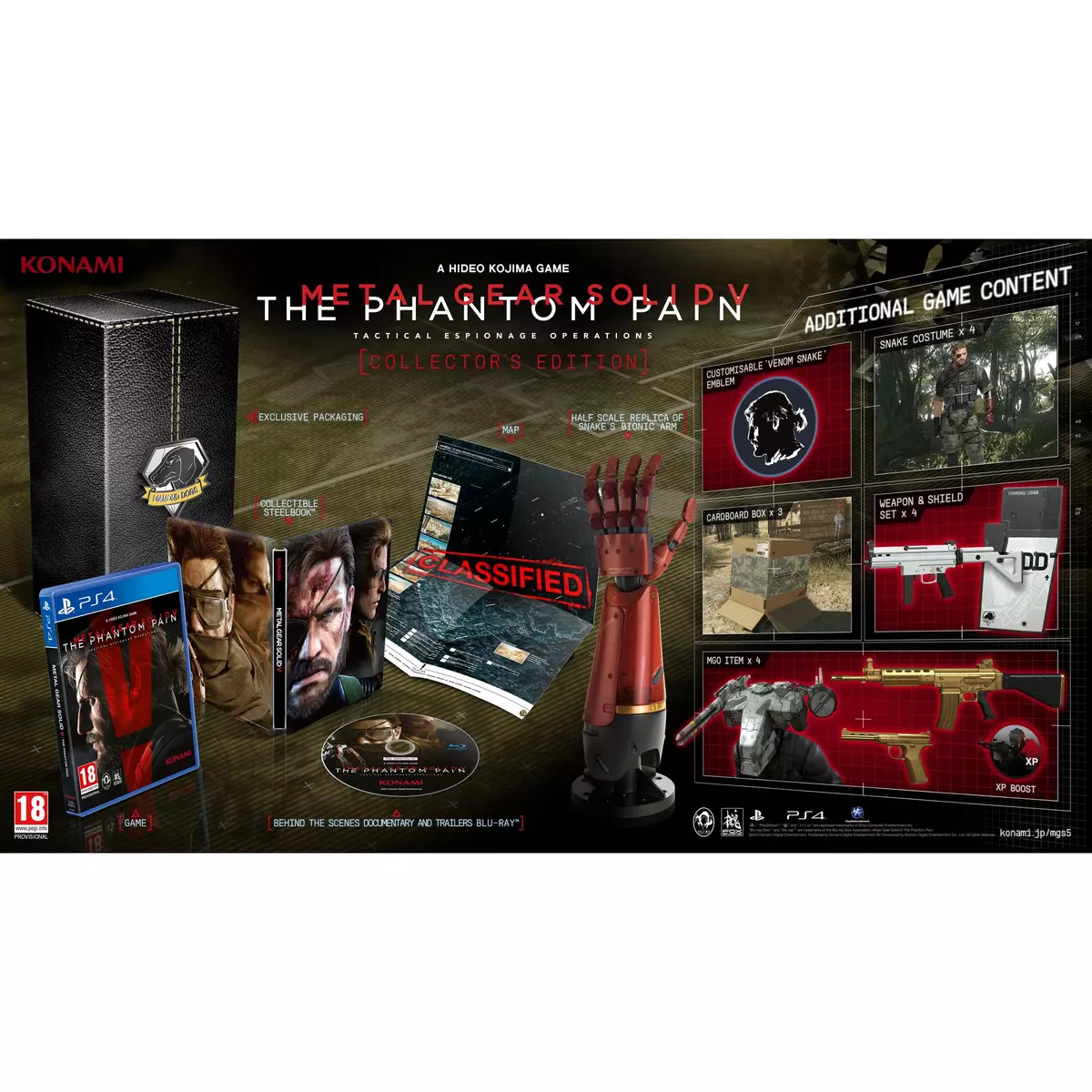 Metal Gear Solid V : The Phantom Pain PS4 - Edition Collector