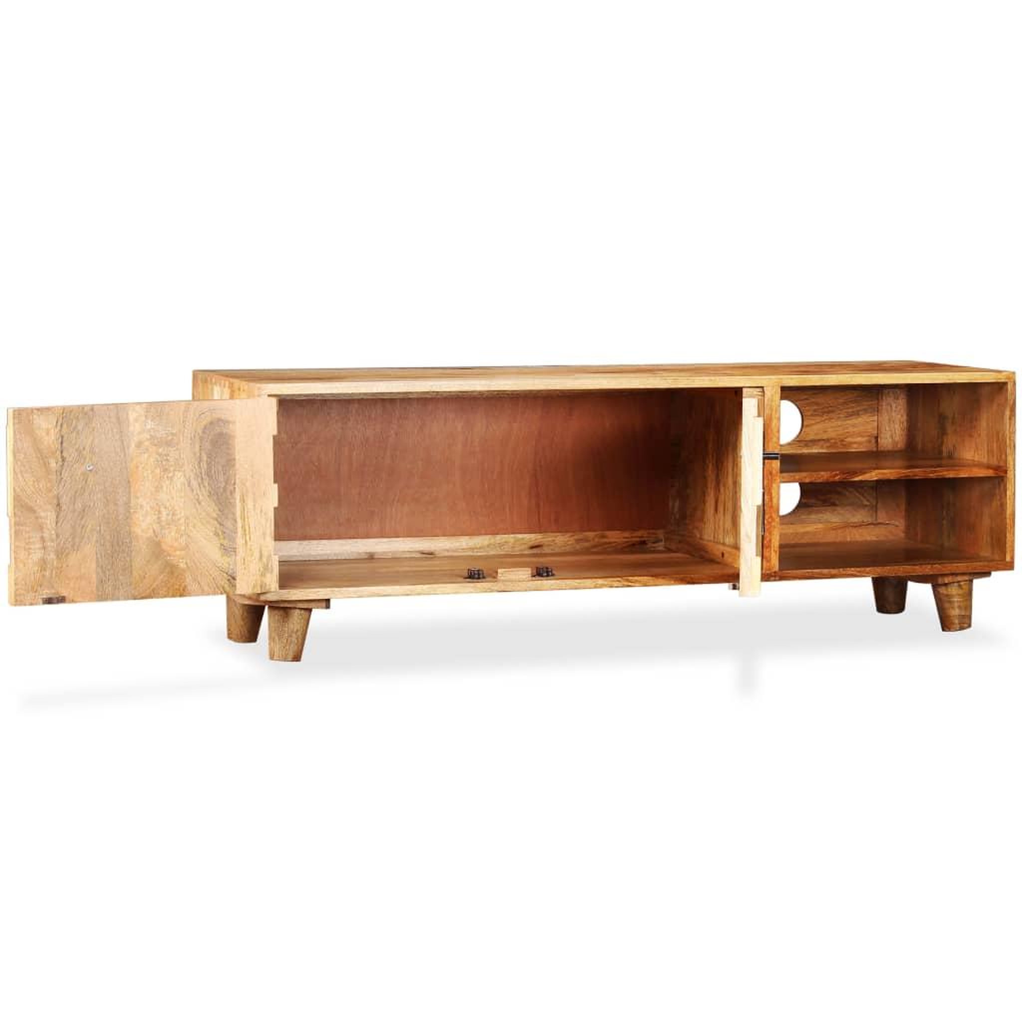 Voir la diapositive 4 : VIDAXL Meuble TV Bois massif de manguier 118 x 35 x 40 cm