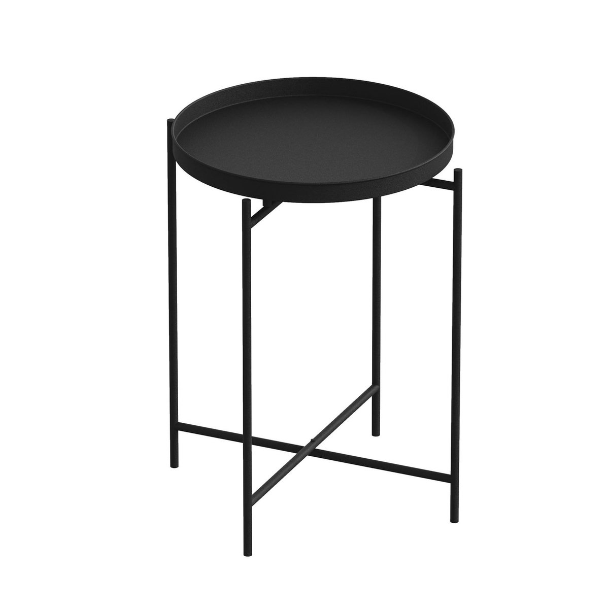 Habitat et Jardin Table basse en métal  Sheby  46 x 46 x 56 cm - Noir