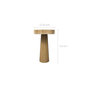 Voir la diapositive 4 : Rendez vous déco Table d'appoint ronde en bois de suar D35 cm-Janah