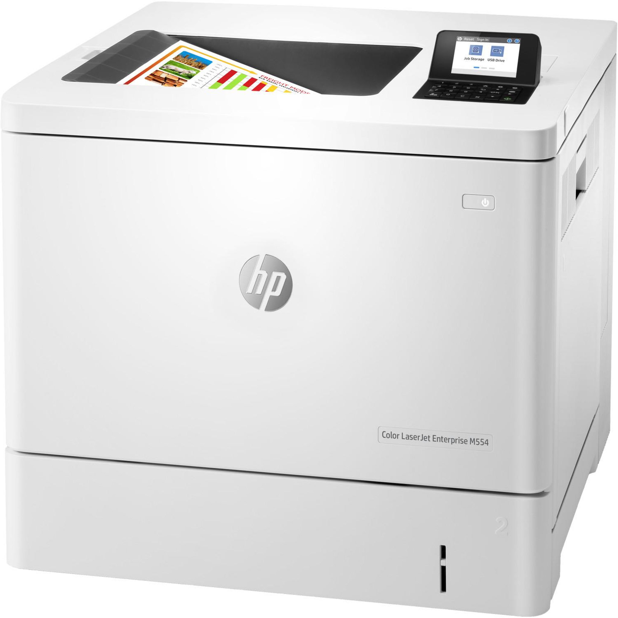 Voir la diapositive 3 : HP Hp color laserjet enterprise m554dn printer couleur 1200 x 1200 dpi a4