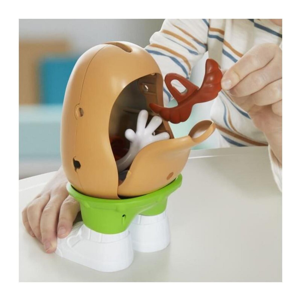 HASBRO Potato Head Méga patate coffret avec 42 pieces dont une boîte de rangement, jouets préscolaires créatifs pour enfants, des