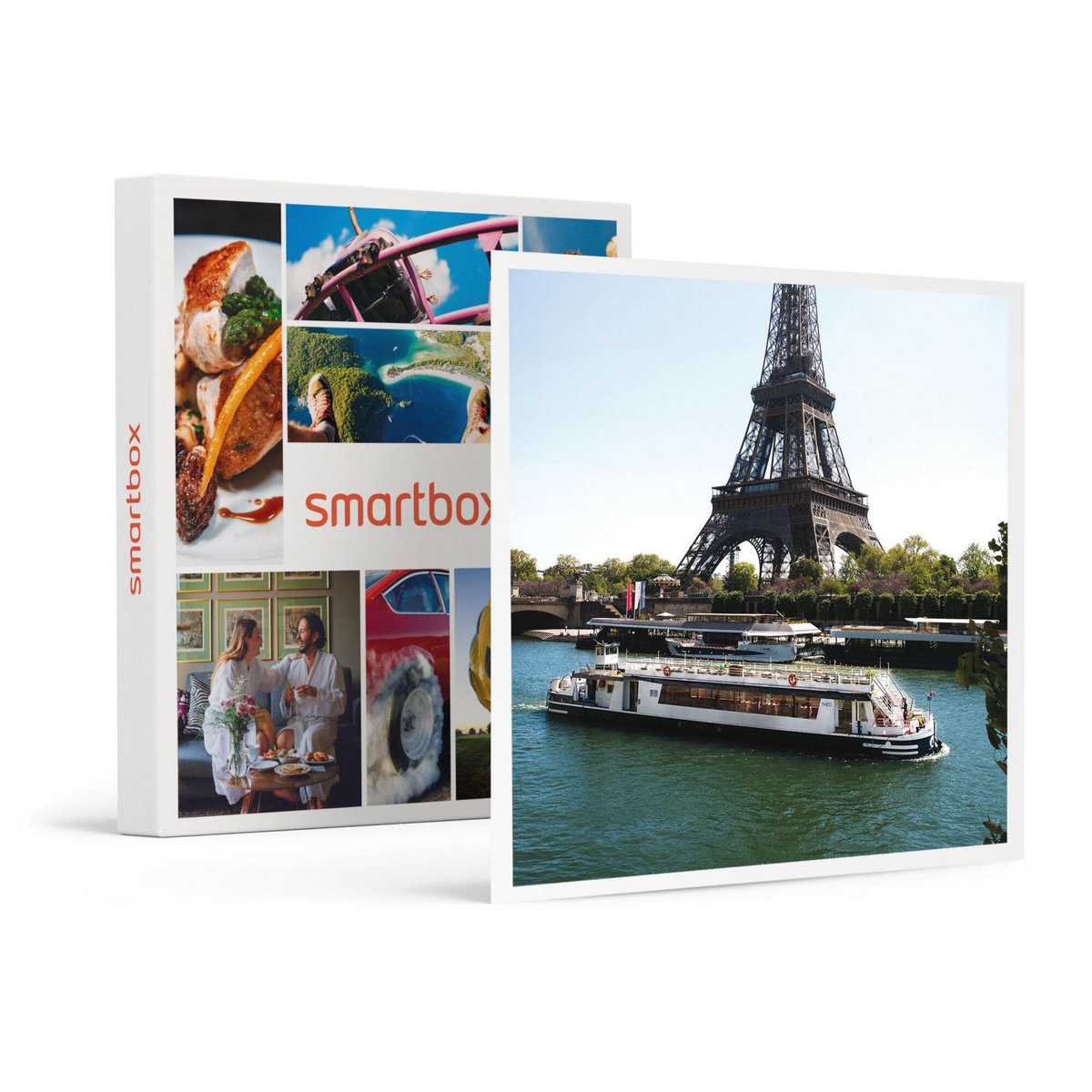 Smartbox Croisière sur la Seine : 2h avec dîner italien 3 plats - Coffret Cadeau Multi-thèmes