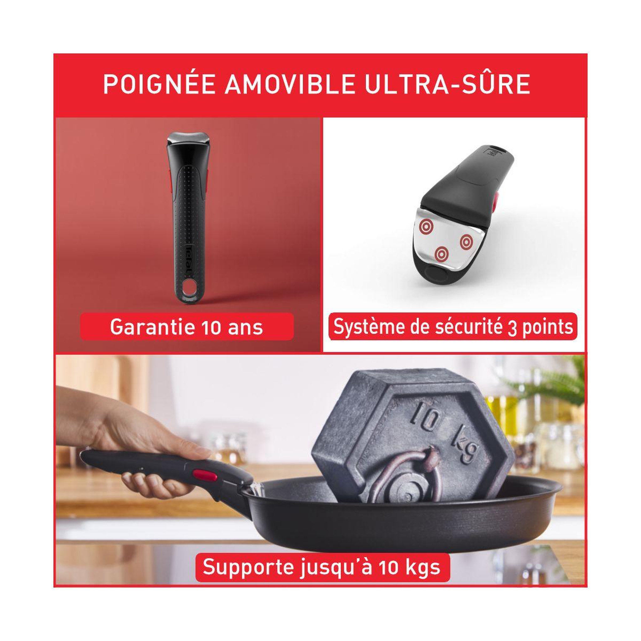Voir la diapositive 4 : TEFAL Batterie de cuisine Ingenio Emotion 13pcs