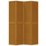 Voir la diapositive 4 : VIDAXL Cloison de separation 4 panneaux marron bois paulownia massif