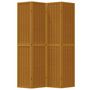 Voir la diapositive 4 : VIDAXL Cloison de separation 4 panneaux marron bois paulownia massif
