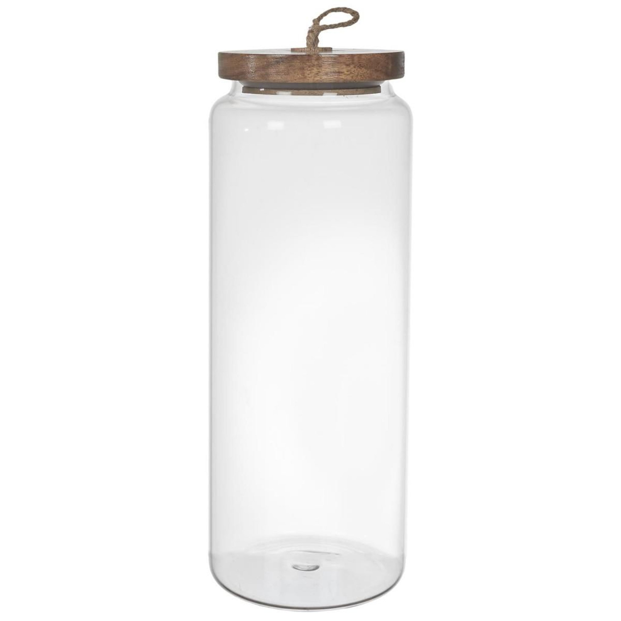 The Home Deco Factory Bocal de conservation  acacia  1,85l transparent
