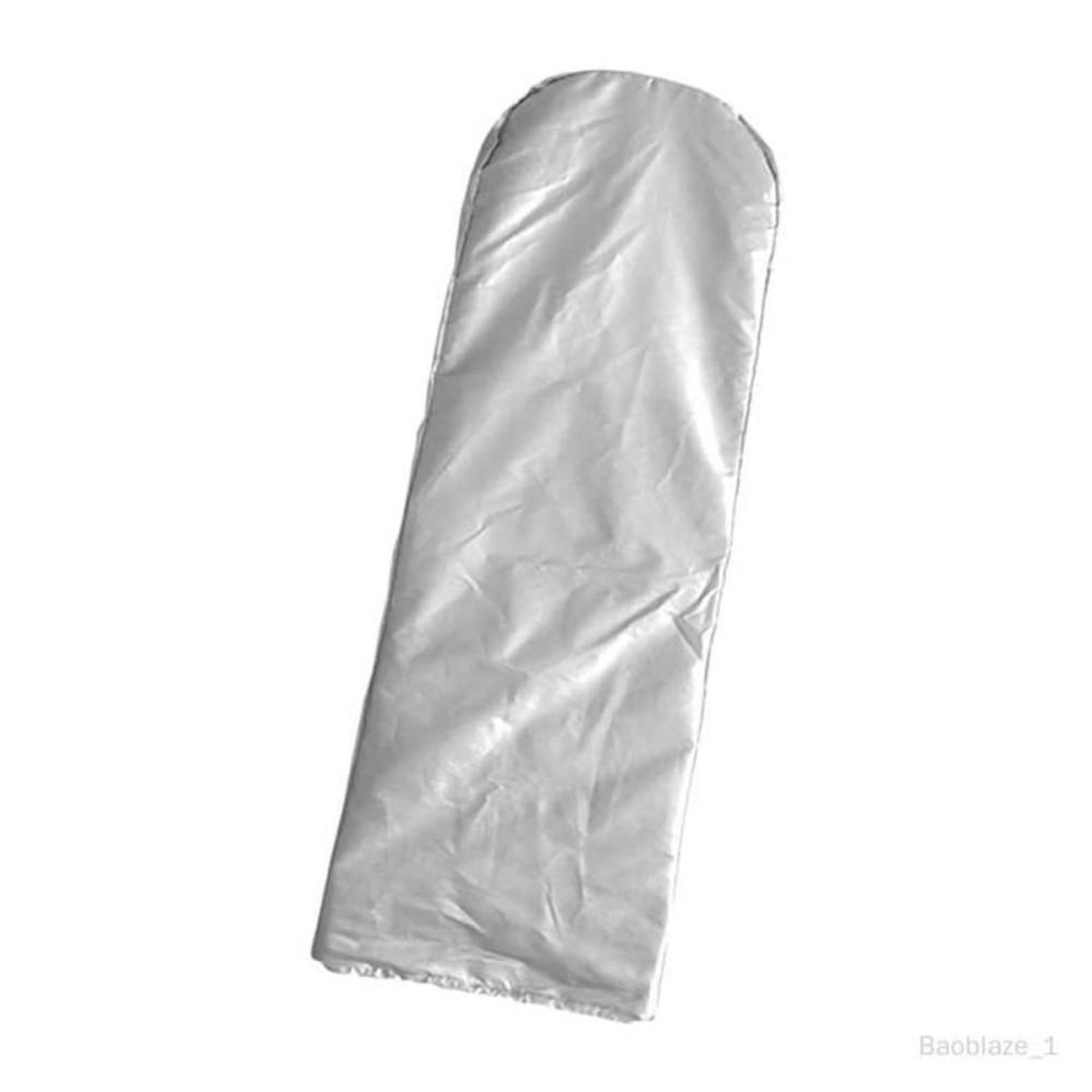Housse de protection pour échelle à coulisse pliable 4 marches Oxford 2100 argent clair, ouverture élastique, format sac de rangement 50 x 6,5 x 154 cm