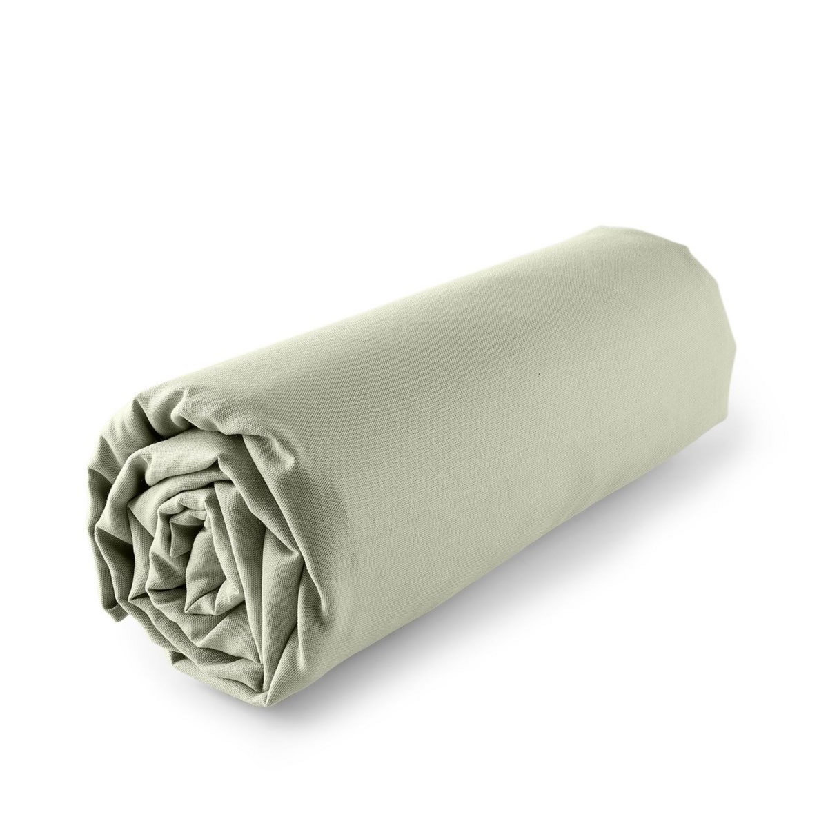 ACTUEL Drap housse en polycoton recyclé uni