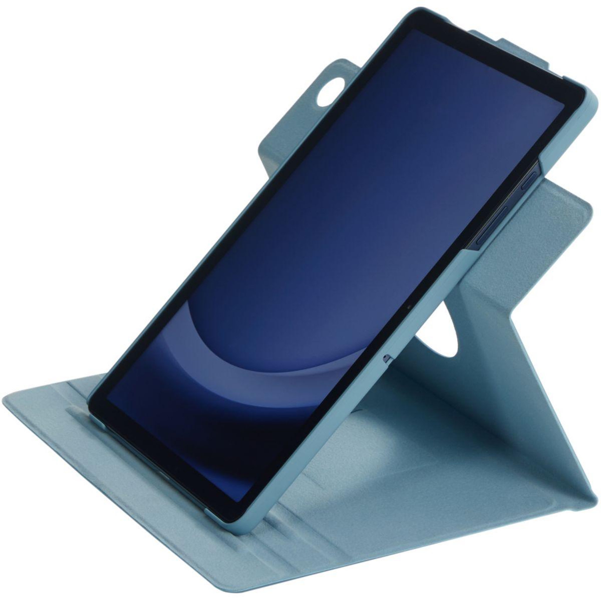 Voir la diapositive 4 : ADEQWAT Etui samsung tab a11+ rotatif bleu